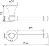Suport hârtie igienică Imprese Podzima Ledove ZMK01170122 imaginea #2 — magazin online Desire.md