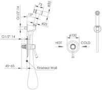 Duș igienic Imprese Podzima Zrala ZMK02170812 imaginea #2 — magazin online Desire.md