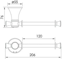 Suport hârtie igienică Imprese Podzima Zrala ZMK02170822 imaginea #2 — magazin online Desire.md