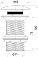 Донный клапан Imprese Podzima Zrala ZMK02170851 фото №2 — интернет-магазин Desire.md