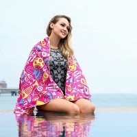 Полотенце 4Monster Microfiber Beach Towel 80x160cm Pink фото №3 — интернет-магазин Desire.md