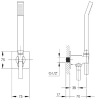 Душевой набор Imprese Smart Click ZMK101901224 фото №2 — интернет-магазин Desire.md