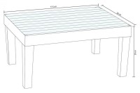 Set mobila de grădină Irak Plastik HK955 White imaginea #4 — magazin online Desire.md