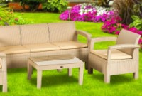 Set mobila de grădină Irak Plastik HK965 Cappucino imaginea #3 — magazin online Desire.md