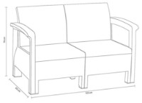 Canapea Irak Plastik Cappuccino HK915 imaginea #2 — magazin online Desire.md