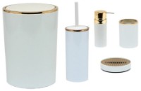 Set pentru baie Primanova Gold/White SAS03 imaginea #1 — magazin online Desire.md