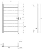Полотенцесушитель VOLLE Campo (9210.000007) фото №2 — интернет-магазин Desire.md