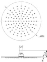 Душевая головка VOLLE Cascada R55 (16008101) фото №2 — интернет-магазин Desire.md