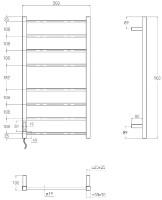Полотенцесушитель VOLLE Cuadro (9234.000113) фото №2 — интернет-магазин Desire.md