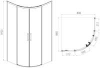 Cabină de duș VOLLE Solo (1010.114501) imaginea #2 — magazin online Desire.md