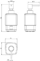 Дозатор жидкого мыла VOLLE Teo (15-88-121) фото №2 — интернет-магазин Desire.md