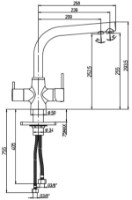 Смеситель для кухни Plados Flo65 UM42 Titanium фото №2 — интернет-магазин Desire.md