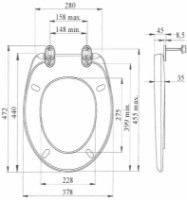 Сиденье для унитаза Inter-Sano Badi (7059) фото №2 — интернет-магазин Desire.md