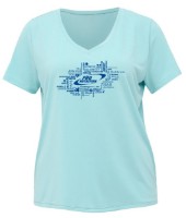 Tricou de dame ProNutrition Sport T-shirt L Teal Ice