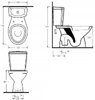 Vas WC Ege Vitrifiye Kapya E15103 imaginea #2 — magazin online Desire.md