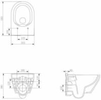 Vas WC Cersanit Crea Rimless Slim (111855) imaginea #3 — magazin online Desire.md