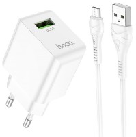 Încărcător Hoco C98A Proton + Cable Micro White imaginea #1 — magazin online Desire.md
