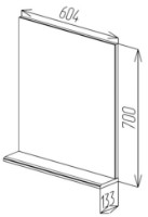 Зеркало для ванной Bayro Vega 600x700 (110452) фото №4 — интернет-магазин Desire.md