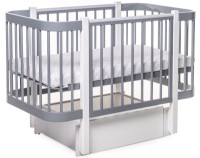 Pătuţ Eucalyptus Karol Premium Grey/White (DS-9041) imaginea #2 — magazin online Desire.md