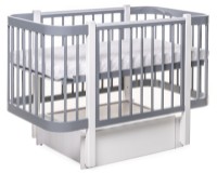 Pătuţ Eucalyptus Karol Premium Grey/White (DS-9041) imaginea #3 — magazin online Desire.md