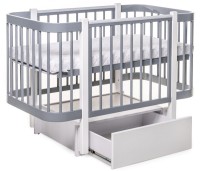 Pătuţ Eucalyptus Karol Premium Grey/White (DS-9041) imaginea #6 — magazin online Desire.md