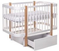 Pătuţ Eucalyptus Karol Premium White/Natural (DS-9031) imaginea #6 — magazin online Desire.md