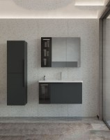 Шкаф с умывальником Orka Pure 80 Antracite (17829) фото №4 — интернет-магазин Desire.md