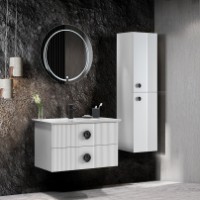 Шкаф с умывальником Martat Vanity 90cm White (16153) фото №2 — интернет-магазин Desire.md
