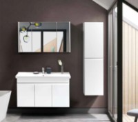 Шкаф с умывальником Martat Venna 100cm White (01678) фото №3 — интернет-магазин Desire.md