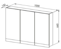 Dulap cu oglindă Martat Venna 100cm White (05435) imaginea #2 — magazin online Desire.md