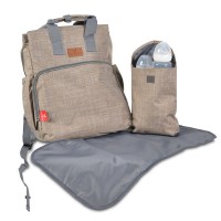 Geanta pentru mama Cangaroo Lydia Beige imaginea #2 — magazin online Desire.md