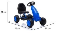 Kart cu pedale Moni Blaze Blue imaginea #2 — magazin online Desire.md