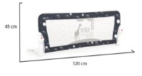 Bariera de siguranță pentru pătuț Moni Bed Rail 120cm Black