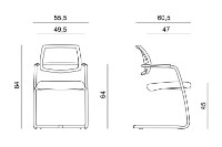 Стул Antares 2180/S Magix Net Black/Antracit фото №2 — интернет-магазин Desire.md