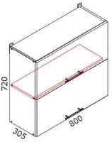 Кухонный модуль Bafimob ВШВ-80 Alb Luciu фото №2 — интернет-магазин Desire.md