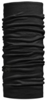 Headwear multifuncțional Buff Merino Lightweight Neckwear Solid Black