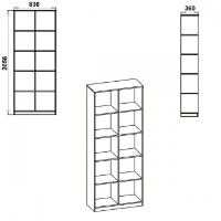 Стеллаж Компанит КШ 2 Нимфея Альба фото №2 — интернет-магазин Desire.md