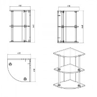 Raft de perete Компанит П-10 Stejar Sonoma imaginea #2 — magazin online Desire.md