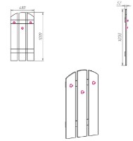 Cuier Компанит В-1 Wenge imaginea #2 — magazin online Desire.md