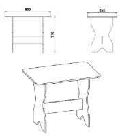 Обеденный стол Компанит КС-1 Нимфея Альба фото №2 — интернет-магазин Desire.md