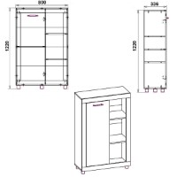Dulăpior Компанит МГ-1 Тумба-1 Stejar Combi imaginea #2 — magazin online Desire.md