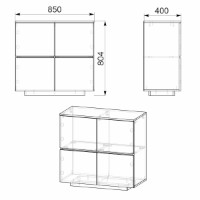 Dulăpior Компанит МГ-5 Тумба-1 Wenge imaginea #2 — magazin online Desire.md