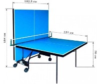 Masă de tenis GSI Sport Athletic Outdoor Alu Line Gt-2 Blue imaginea #4 — magazin online Desire.md