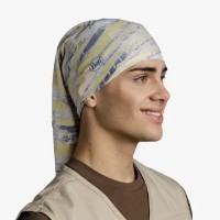 Headwear multifuncțional Buff CoolNet UV Yellow Cream Frane