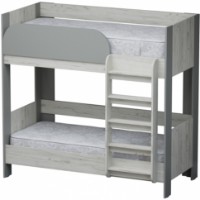 Pat copii ML-Mobila Вега №19 2х яр. 80х180 Stejar Craft Alb/Gri