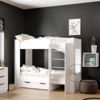 Pat copii Компанит Твикс-2 Nimfeia Alb imaginea #2 — magazin online Desire.md