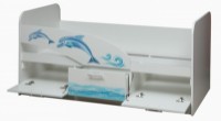Детская кровать Олмеко Дельфин 06.222 1600 Белый/Белый фото №4 — интернет-магазин Desire.md