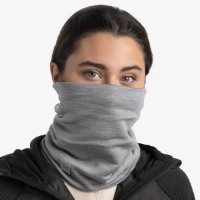 Headwear multifuncțional Buff Merino Heavyweight Neckwarmer Light Grey imaginea #3 — magazin online Desire.md