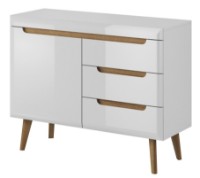 Comodă Filicio Glasse GL NKSZ107 White imaginea #1 — magazin online Desire.md