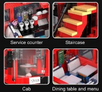 Конструктор CaDa London Vintage Tour Bus (59008) фото №5 — интернет-магазин Desire.md